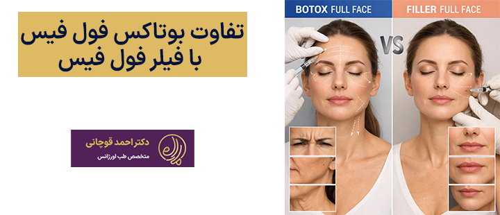 تفاوت بوتاکس فول فیس با فیلر فول فیس