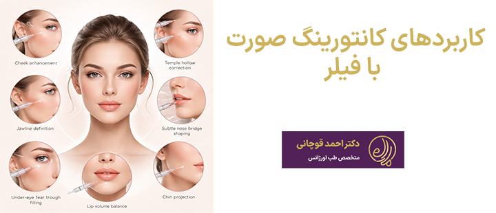 کاربردهای کانتورینگ صورت با فیلر